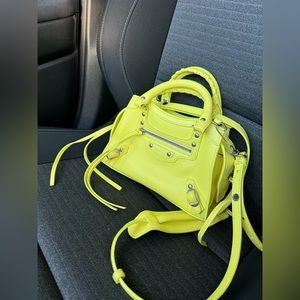Balenciaga Neo Classic City Bag yellow Leather Mini